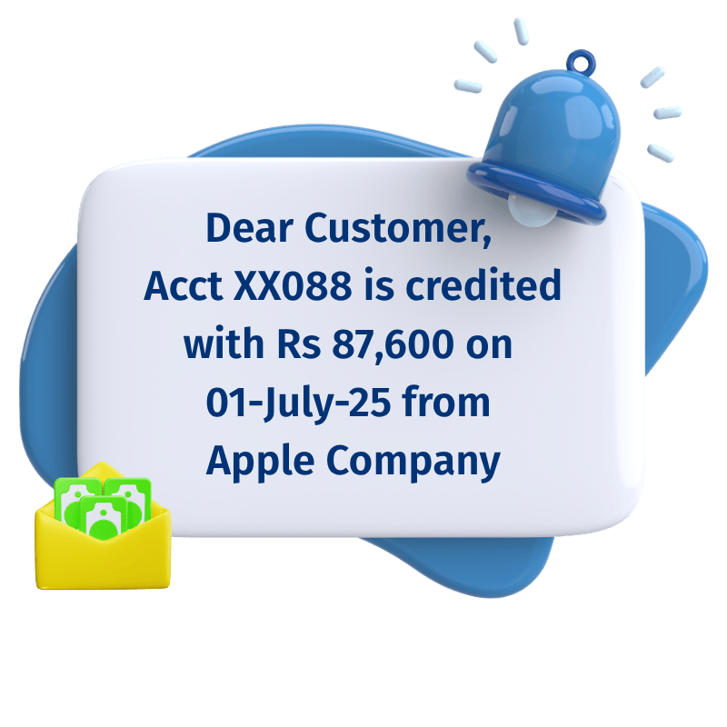 Abstract image of salary credited in Runtime HRMS