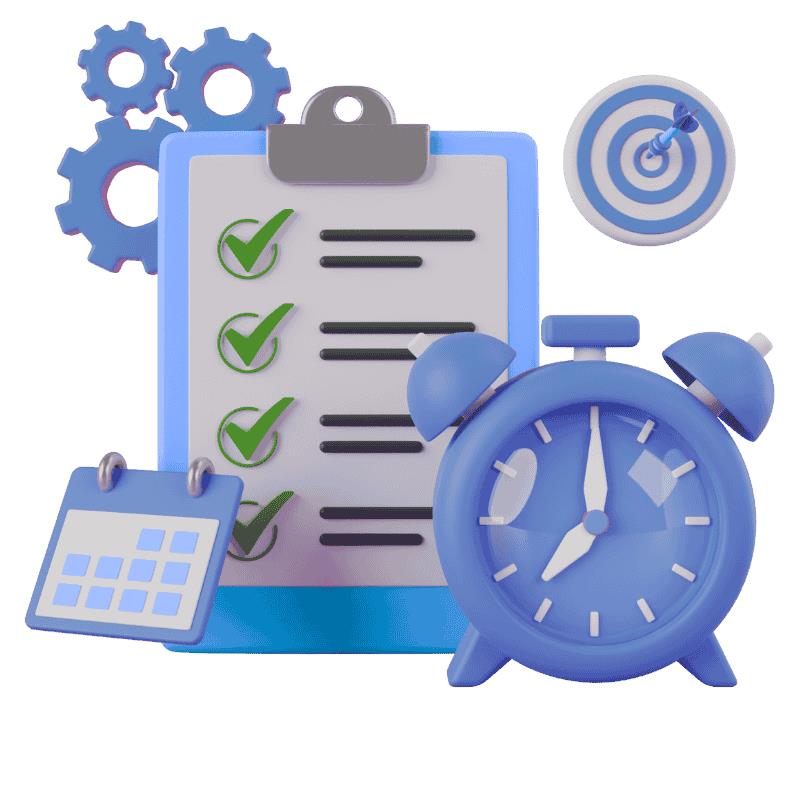 3D image of reports and analytics