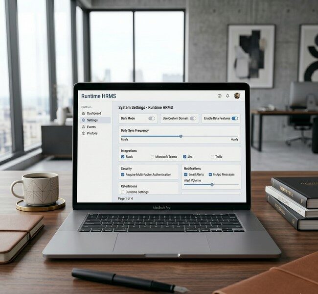 Runtime hrms customization home