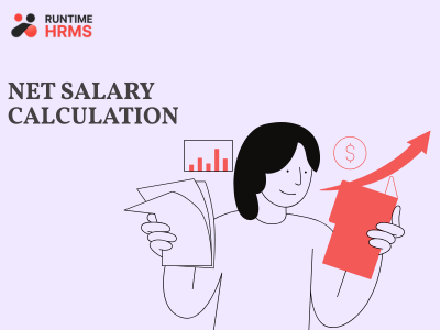 Net salary calculation after deductions India formula and examples for HR managers