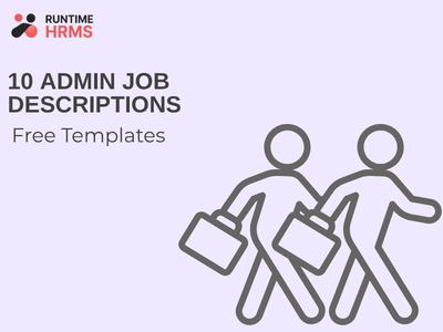 10 Admin job description templates for roles including Office Administrator and Executive Assistant
