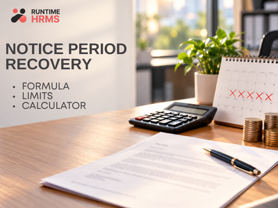 Notice Period Recovery in India How to Calculate Short Notice Pay